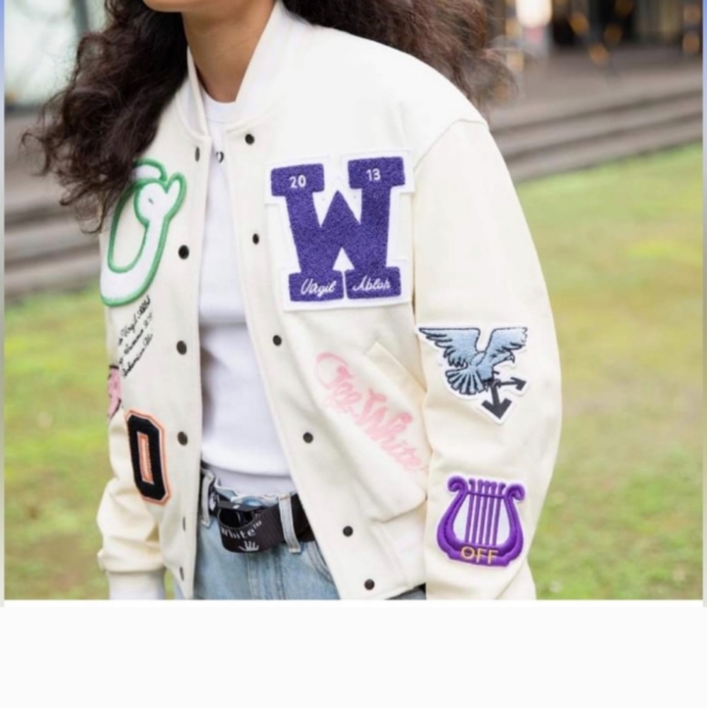 Off White Varsity Track Jacket